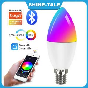 Ampoule intelligente à intensité variable pour la décoration intérieure, lampe en cristal de bougie