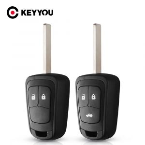 KEYYOU – coque de clé télécommande de voiture à 2/3 boutons, étui pour Chevrolet AVEO Cruze pour