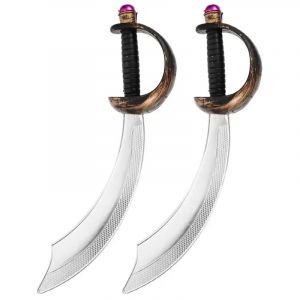 &Eacute;p&eacute;e de Pirate en Plastique pour Enfant, Costume de Cosplay d'Halloween, Accessoires de ix, Jouet de