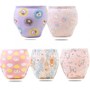 Couche-culotte pour b&eacute;b&eacute;, pantalon d'entra&icirc;nement en pot, imperm&eacute;able, lavable, en coton, culotte