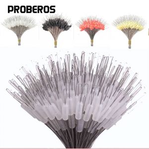 PRO BEROS 300 pi&egrave;ces bouchon ovale en Silicone pour haricots spatiaux Bobber Profession flotteur de