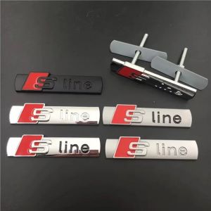Pour Audi A3 A4 A5 A6 A7 A8 S3 S4 S5 S6 S7 S8 Q3 Q5 Q7 TT S ligne Logo Auto calandre emblème métal