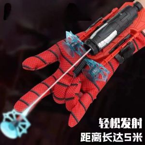 Lanceur rotatif Spiderman pour enfants, odorà balle molle, ventouse, jouet d'éjection, cadeau