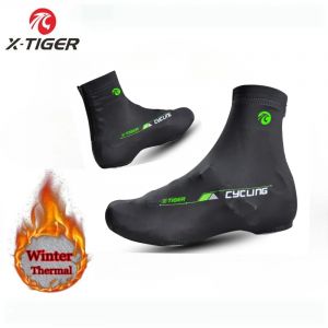 X-TIGER hiver cyclisme chaussure couverture chaud polaire vtt route v&eacute;lo chaussures couverture