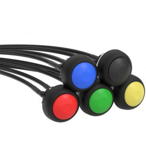 5 pi&egrave;ces 12mm bouton poussoir momentan&eacute; interrupteur marche/arr&ecirc;t Mini interrupteur rond &eacute;tanche