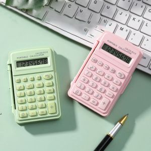 Mini calculatrice scientifique portable pour étudiants, petite calculatrice à rabat, ordinateur