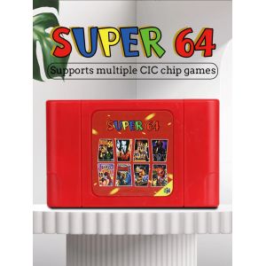 Cartouche de jeu Super64 rétro 340 en 1 pour N64 Cartucho 64 bits pour Nintendo 64