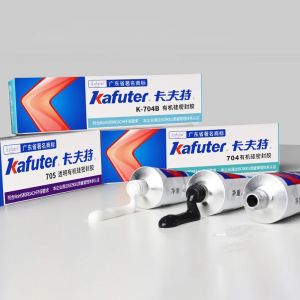 Kafuter noir blanc Transparent 45g Silicone adhésif industriel RTV caoutchouc bricolage isolation