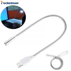 Lampe de lecture Portable USB, Flexible et réglable, pour ordinateur Portable, clavier, Powerbank,