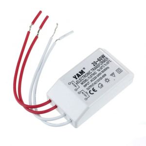 Lumière halogène LED AC 220V à 12V 20-60W, pilote d'alimentation, transformateur électronique adapté