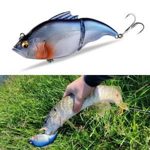 Vatalion leurre de p&ecirc;che flottant sans l&egrave;vres manivelle app&acirc;t dur artificiel articul&eacute; VIB Vibration