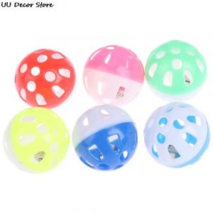 Jouet perroquet pour animaux de compagnie, 3.8cm, clochette creuse color&eacute;e, boule d'oiseau,