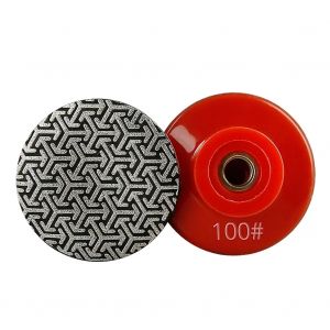 Tampon de polissage diamant galvanisé, disque de ponçage, filetage M10, carrelage, béton, pièces de