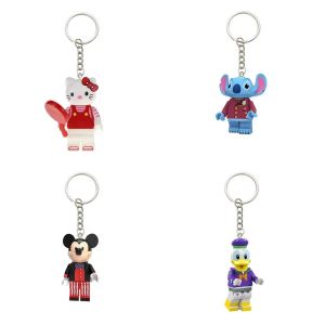 Hello Kitty Mickey Donald canard trois yeux garçon mignon Kawaii sac d'école pendentif Couple bloc
