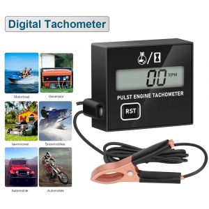 Tachymètre de tronçonneuse numérique pour moto, jauge de tachymètre, impulsion, compteur de vitesse,