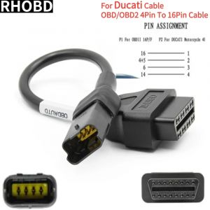 CHAUD!! Nouveau câble de moto pour Ducati, câble de Diagnostic à 4 broches, adaptateur 4 broches