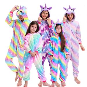 Kigurumi licorne Onesies dessin animé Pyjamas pour adultes femmes hommes pyjamas animaux Homewear