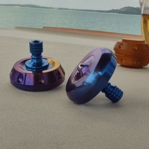 Toupie gyroscope EDC en alliage de titane pour adultes et enfants, toupie en métal, jouets