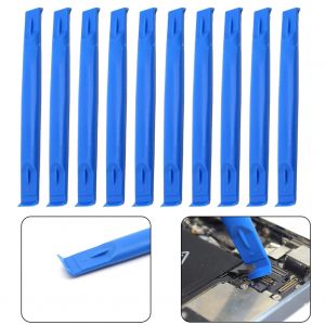 Outil d'ouverture en plastique bleu clair 83mm, pied-de-biche croisé, Spudger cylindrique pour