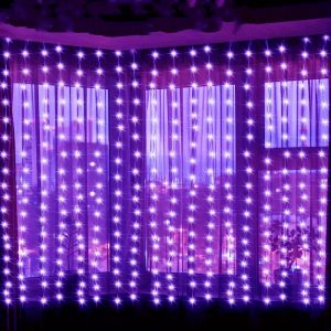 3/4/6M USB 8 Modes fenêtre rideau chaîne lumières à distance noël fée guirlande lumières pour fête