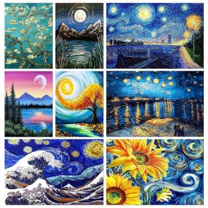 5D bricolage paysage diamant peinture Kit ciel étoilé point de croix diamant broderie strass