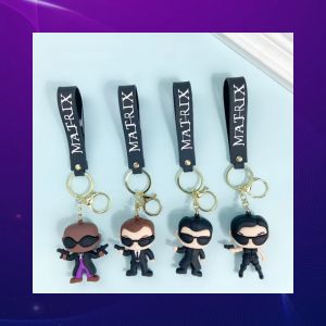 Porte-clés matrice de film créatif, Cool Hacker Neo Tank, pendentif de sac pour garçons et filles,