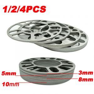 1/2/4 pièces 3/5/8/10mm universel voiture roue entretoise cale plaque Auto adaptateur joint pour