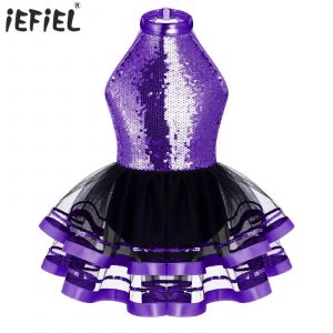 Costume de danse de Ballet pour enfants filles, Jazz, salle de bal, sc&egrave;ne, Club, bretelles &agrave;