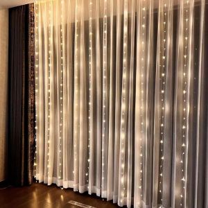 6/4/3M USB rideau chaîne lumières 8 Modes fée lumière chambre maison arbre de noël guirlande lumière