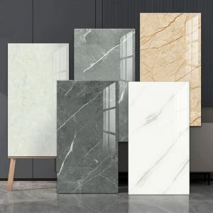 Papier peint auto-adh&eacute;sif en mousse 3D marbre, accessoires de salle de bains, d&eacute;chirable, collant,