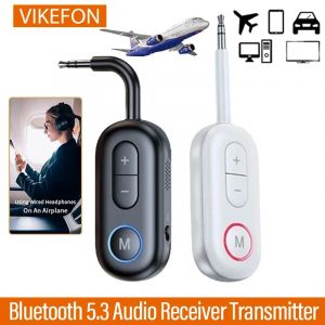 Bluetooth 5.3 récepteur Audio émetteur 3.5mm AUX Jack avion USB Dongle adaptateur sans fil pour TV