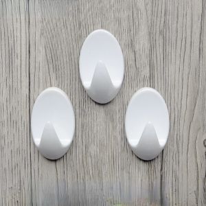 5/10 pi&egrave;ces/ensemble crochet adh&eacute;sif fort Non marquant en plastique salle de bain cuisine Non