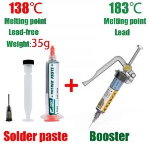 Pâte à souder basse température SMD IC PCB, Flux d'extrudeuse pour le soudage, pâte à souder LED