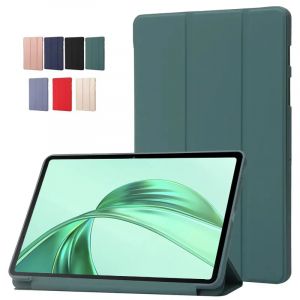 Coque pour Honor Pad X8a 2024 &eacute;tui en cuir PU souple Silicone support arri&egrave;re Coque de tablette pour