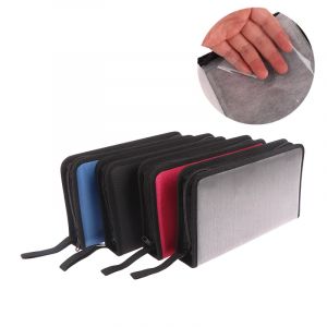 Sac à main de transport avec fermeture éclair, mallette de rangement pour CD de voiture, disque,