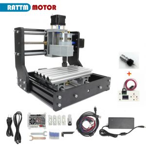 【TVA gratuit dans l'UE】 Mini routeur Laser CNC fraiseuse 3 axes GRBL 1610 Pro PCB PVC travail du