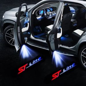 Projecteur Led universel pour porte de voiture, 2 pièces, pour ST FORD FIESTA FOCUS Kuga Escape RS S