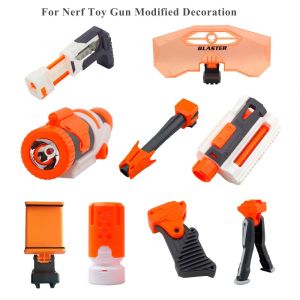 Pi&egrave;ces modifi&eacute;es pour pistolet jouet Nerf n-strike Elite s&eacute;rie silencieux queue Stock lampe de poche