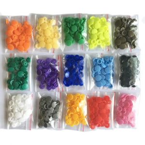 50 ensembles de boutons &agrave; pression ronds pour bavoir T5, bouton-pression en plastique, fixation &agrave;