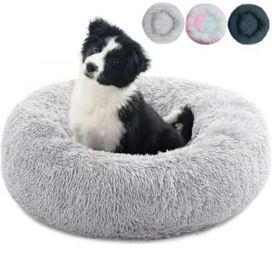 Lit rond pour animaux de compagnie de 50cm, grand lit pour chien, lit Super doux pour chat, longue