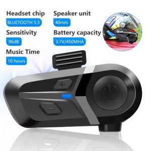 Bluetooth 5.3 casque de Moto sans fil casque mains libres appel t&eacute;l&eacute;phone Moto &eacute;tanche &eacute;couteur