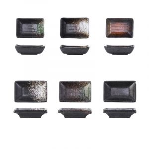 Petit plat rectangulaire en c&eacute;ramique pour Sauce, Style japonais, ar&ocirc;me, Sushi, moutarde, Sauce