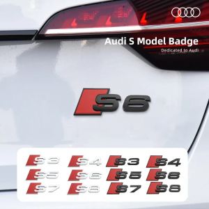 1 pièces 3D ABS chiffres lettres S3 S4 S5 S6 S7 S8 emblème pour Audi série S voiture garde-boue