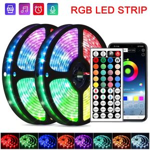 Lumières Led pour chambre RGB, bande lumineuse à couleur changeante, pour décoration de fête à