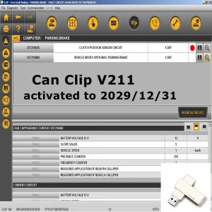 Dernier logiciel V212 pour Renault Can Clip Interface de Diagnostic + Reprog V191 + extracteur de