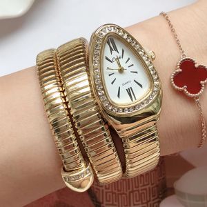 Reloj Mujer-Montre de luxe en or pour femme, montres à remontage automatique pour salle, bracelet en