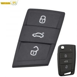 Étui porte-clé télécommande à 3 boutons pour Seat Ateca Leon Ibiza pour VW Polo Golf 7 Tiguan 2017