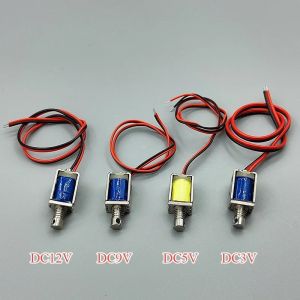 DC 3V 5V 6V 9V 12V 8mm * 10mm Mini Push-Pull à travers le Type Micro DC électro-aimant cadre ouvert