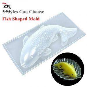 Moule à riz 3D en forme de poisson Koi, moule à MSI de chocolat en plastique, moule à gâteau fait à