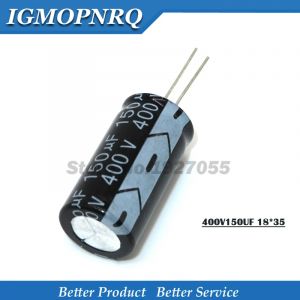 2 pièces 400V 150UF 18*35mm 150UF 400V 18*35 condensateur électrolytique en aluminium de haute